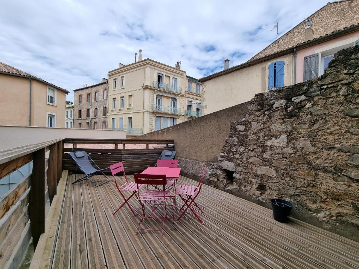 T2 Avec Terrasse 25M², Garage, Plein Centre-Ville Narbonne Eksteriør billede